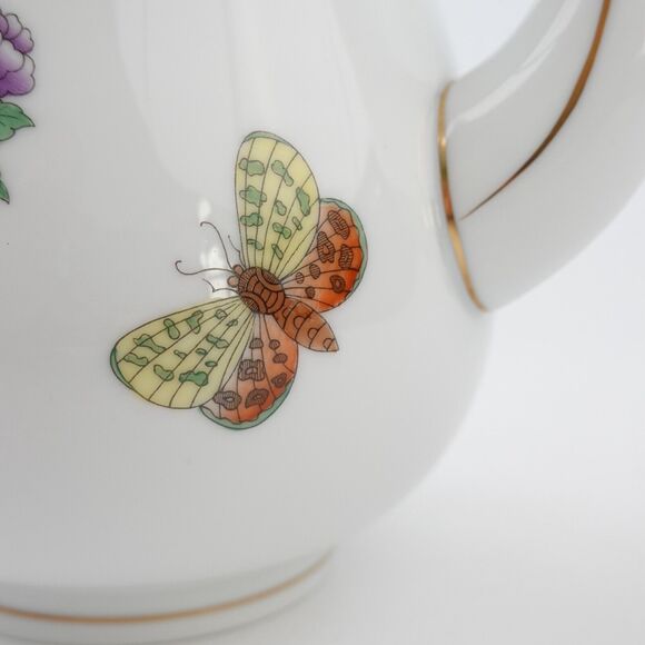 HEREND Queen Victoria Individual Coffee Pot With Bunny Final 3412, Ear chip,RARE - Picture 9 of 16